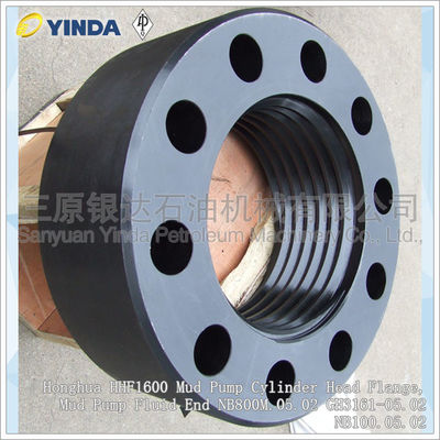 Honghua HHF1600 Mud Pump Cylinder Head Flange, Mud Pump Fluid End NB800M.05.02 GH3161-05.02 NB100.05.02